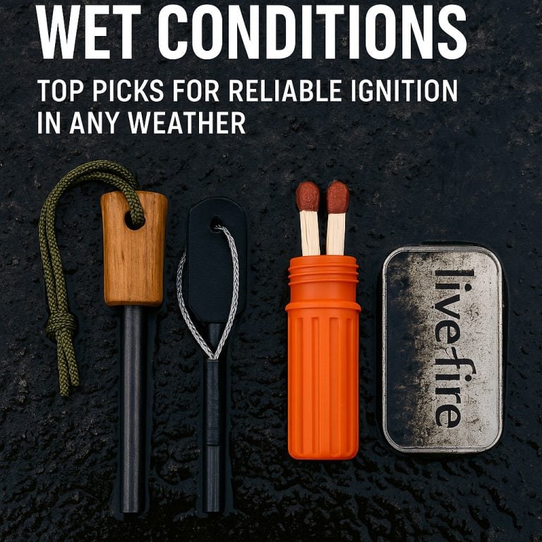 best fire starters for wet conditions, waterproof fire starters, bushcraft fire kit